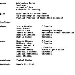 Minutes, 1992-10-26. Human ...