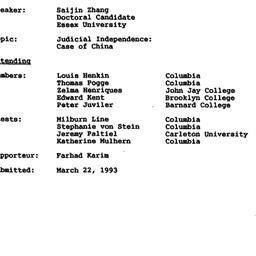 Minutes, 1992-11-30. Human ...