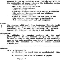 Schedules, Human Rights, se...