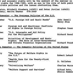 Schedules, Human Rights, se...