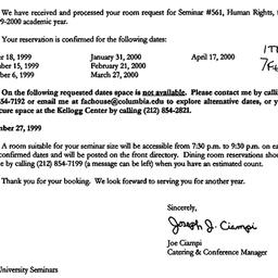 Correspondence, 2000-06-28....
