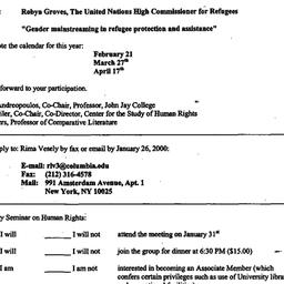 Announcements, 2000-01-31. ...
