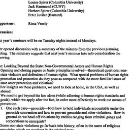 Minutes, 2000-05-08. Human ...