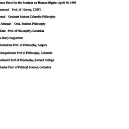 Minutes, 1996-04-10. Human ...
