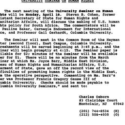 Announcements, 1988-04-18. ...