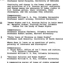Schedules, Human Rights, se...