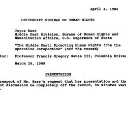 Minutes, 1988-04-04. Human ...