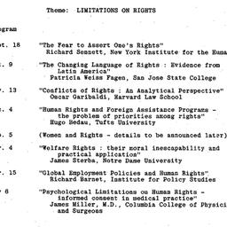 Schedules, Human Rights, se...