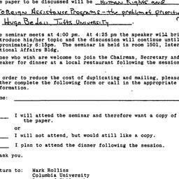 Announcements, 1979-12-04. ...