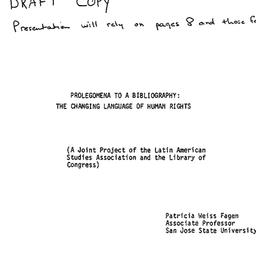 Speaker's paper, 1979-1...