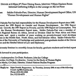 Announcements, 1999-02-01. ...