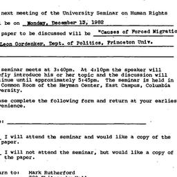 Announcements, 1982-12-13. ...