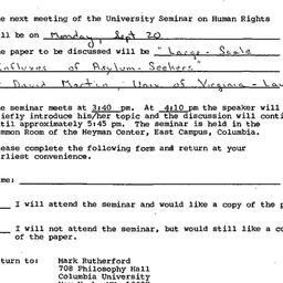 Announcements, 1982-09-20. ...