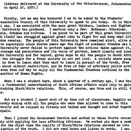 Speaker's paper, 1982-1...