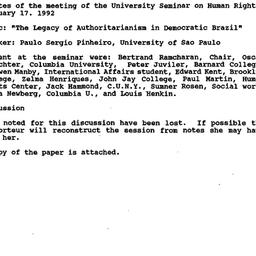 Minutes, 1992-02-17. Human ...