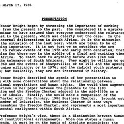 Minutes, 1986-03-19. Human ...