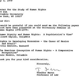 Correspondence, 1978-05-03....