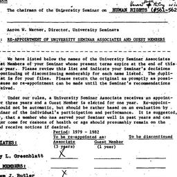 Correspondence, Human Right...