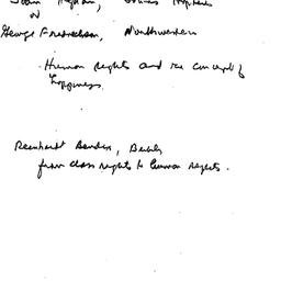Correspondence, Human Right...