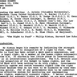 Minutes, 1985-01-11. Human ...