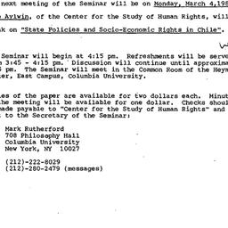 Announcements, 1985-02-18. ...