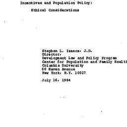 Speaker's paper, 1985-0...