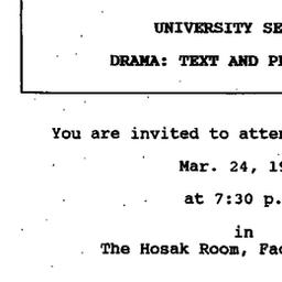 Announcements, 1992-03-24. ...