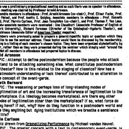 Minutes, 1992-03-12. Drama:...