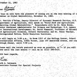 Announcements, 1983-11-11. ...