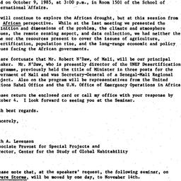 Announcements, 1987-09-16. ...