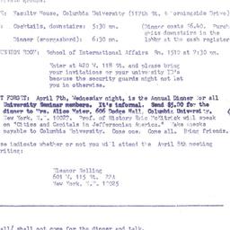 Announcements, 1976-04-08. ...