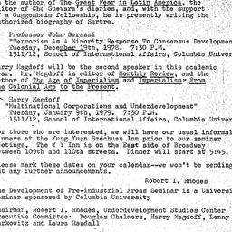 Announcements, 1978-12-19. ...