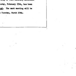 Announcements, 1964-02-25. ...