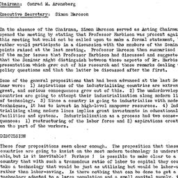 Minutes, 1956-10-30. Develo...