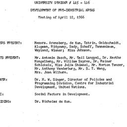 Minutes, 1966-04-12. Develo...