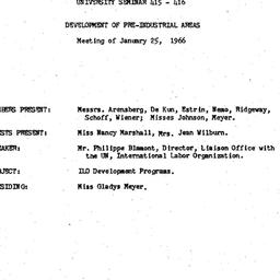 Minutes, 1966-01-25. Develo...