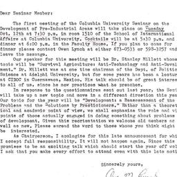 Announcements, 1976-10-12. ...
