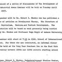 Announcements, 1977-05-24. ...