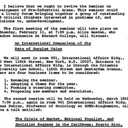 Announcements, 1981-02-02. ...