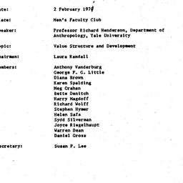 Minutes, 1971-02-02. Develo...