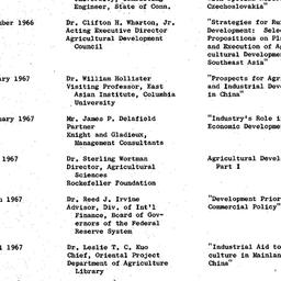 Schedules, Development of P...