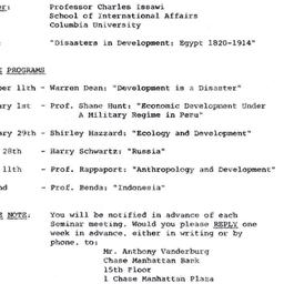 Announcements, 1971-11-09. ...