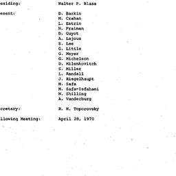Minutes, 1970-04-07. Develo...