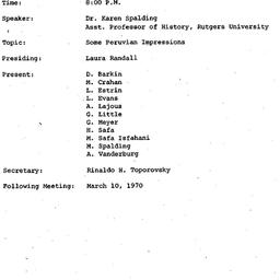 Minutes, 1970-02-17. Develo...