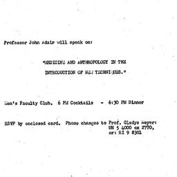 Announcements, 1961-03-21. ...