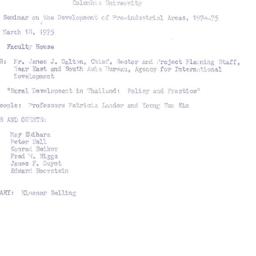 Minutes, 1975-03-18. Develo...