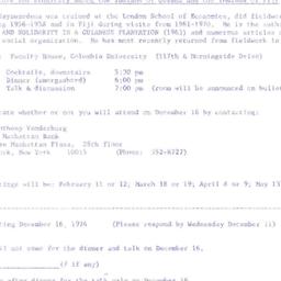 Announcements, 1974-12-14. ...
