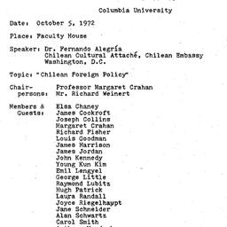 Minutes, 1972-10-05. Develo...
