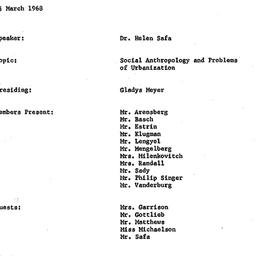 Minutes, 1968-03-25. Develo...