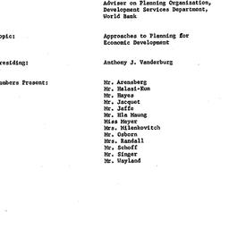 Minutes, 1967-12-12. Develo...